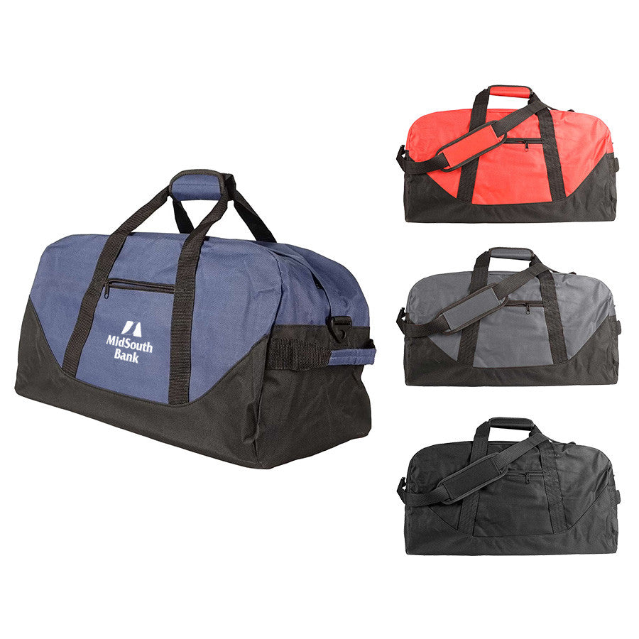 Two Toned Duffel Bag, customizable by Print Solution Plus