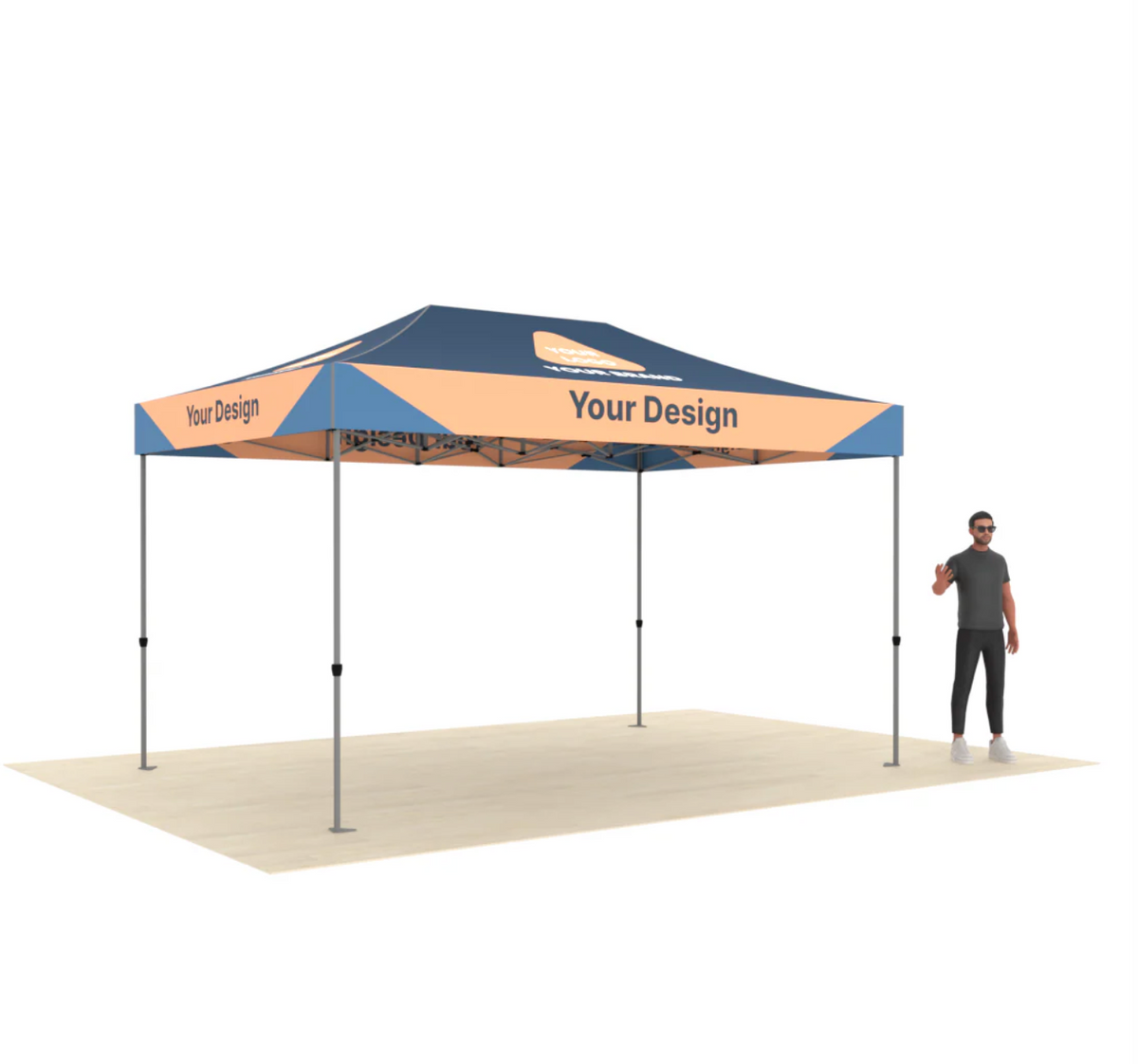 15' Premium Silver Aluminum Tent Kit - product view 3