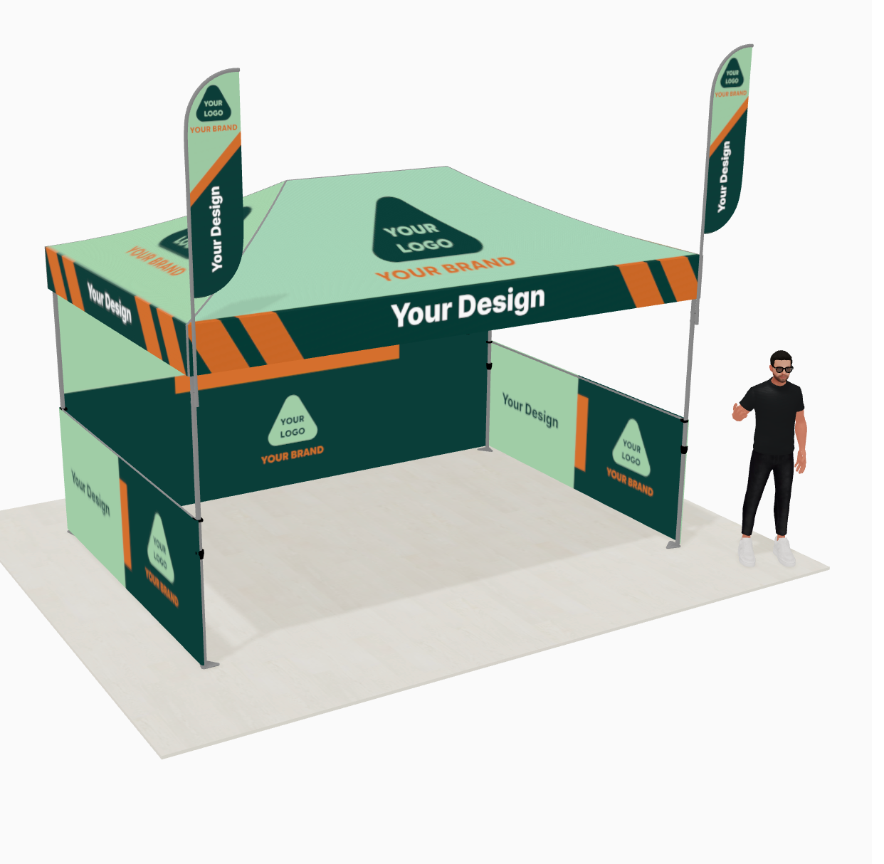 Premium Aluminum 15' Tent Kit