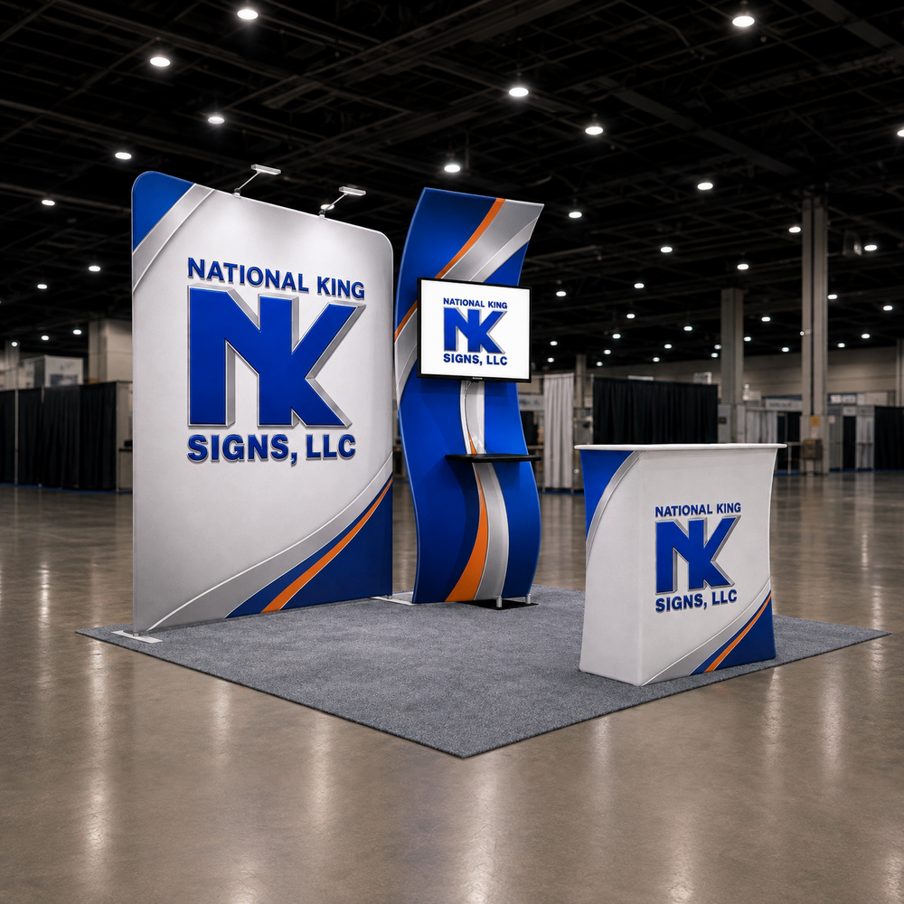 Print Solution Plus branded square cover 1000 x 1000: 10' Premium Tradeshow Kits #1