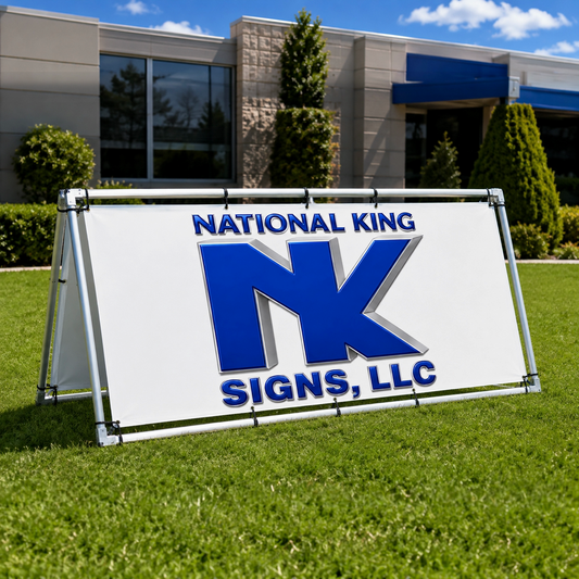 Print Solution Plus branded square cover 1000 x 1000: A-Frame Banner Display