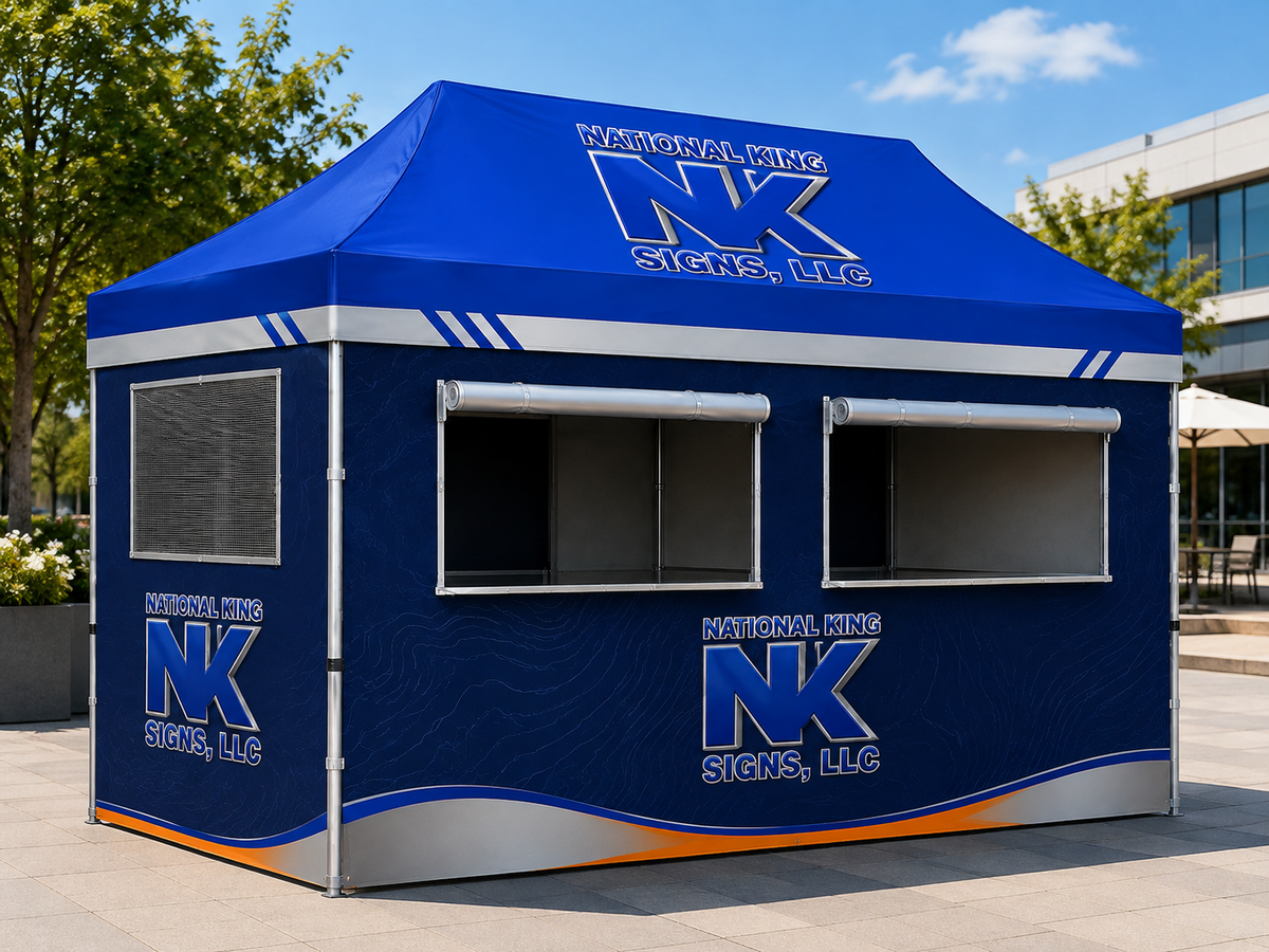 Print Solution Plus AI branded hero 2026-09-06: Custom Food Concession Canopy Tent Package 10x15