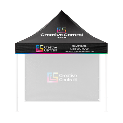 10' Tent Canopy Only (Dye Sublimation) 17" Valance