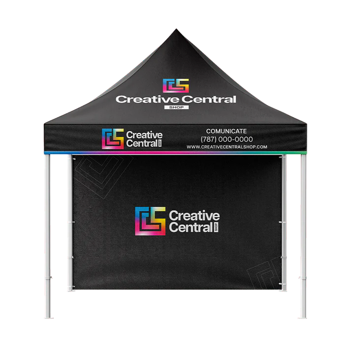 10'x10' Custom Tent Packages Back Wall + Canopy #13