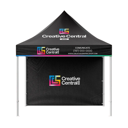 10'x10' Custom Tent Packages Back Wall + Canopy #13