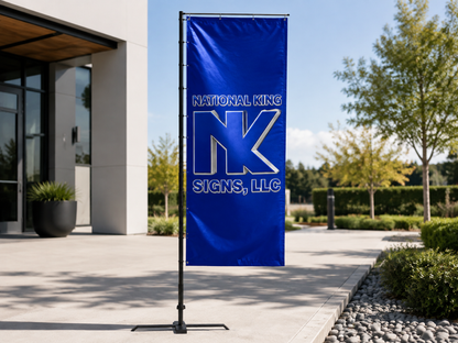 Print Solution Plus AI branded hero 2026-09-06: Premium Rectangle Flags