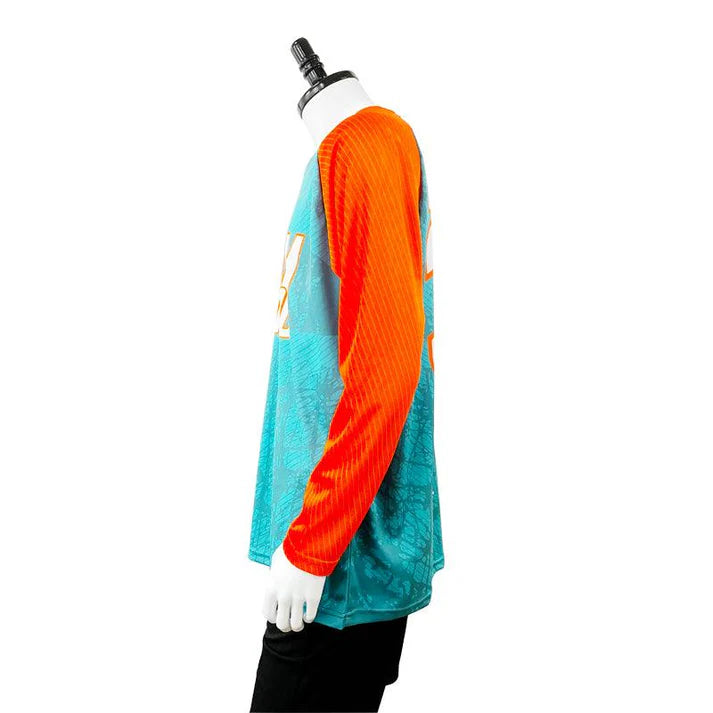 120GSM Milk Silk Long Sleeve V- neck (Full Dye Sublimation)#500042