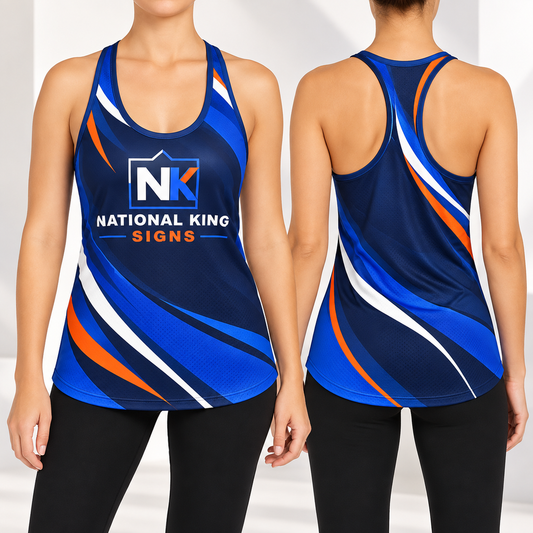 Print Solution Plus square cover 1000 x 1000: 150GSM Mesh Jersey Racerback Tank (Full Dye Sublimation) #500226 — batch 07