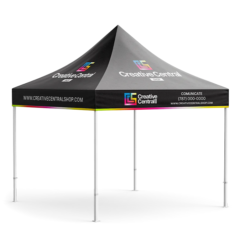 Premium Aluminum 10' Tent Kit (Full-Bleed Dye Sublimation) 17" Valance