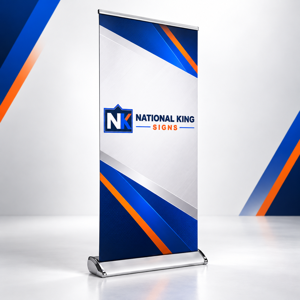 Print Solution Plus square cover 1000 x 1000: Deluxe Retractable Banner Stand — batch 08