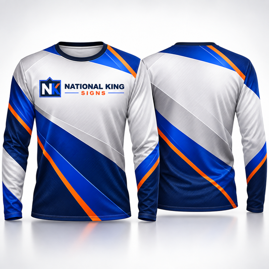 Print Solution Plus square cover 1000 x 1000: Custom Long-Sleeve Crew-Neck Shirt — batch 08