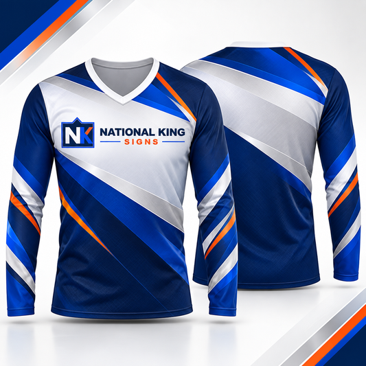 Print Solution Plus square cover 1000 x 1000: Custom Long-Sleeve V-Neck Jersey — batch 08