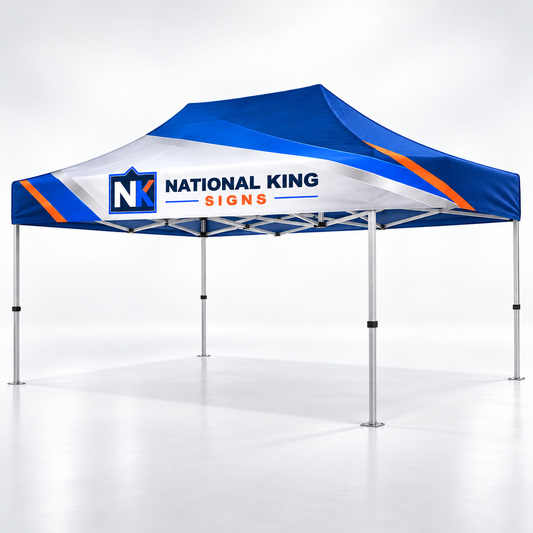 Print Solution Plus square cover 1000 x 1000: 15' Premium Silver Aluminum Tent Kit — batch 08