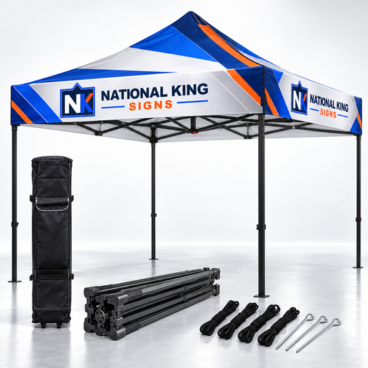 Print Solution Plus square cover 1000 x 1000: 10' Premium Black Aluminum Tent Kit — batch 08