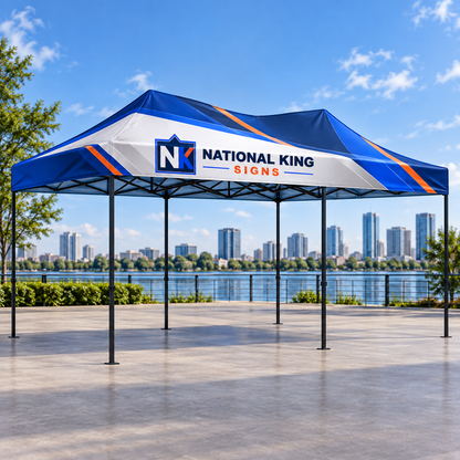 Print Solution Plus square cover 1000 x 1000: 20' Premium Black Aluminum Event Tent — batch 08