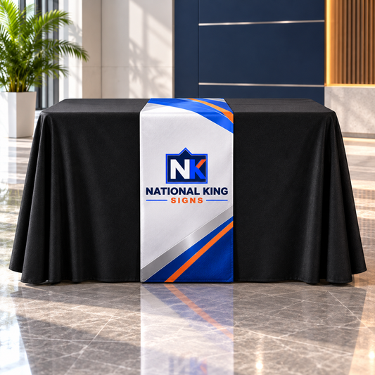 Print Solution Plus square cover 1000 x 1000: Custom Full-Color Table Runner — batch 08