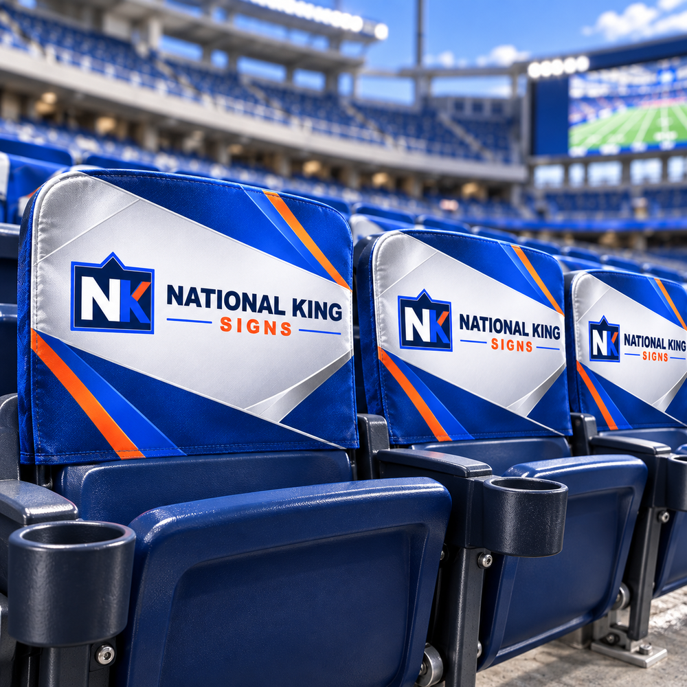 Print Solution Plus square cover 1000 x 1000: Custom Stadium Seat Back Cover — batch 08