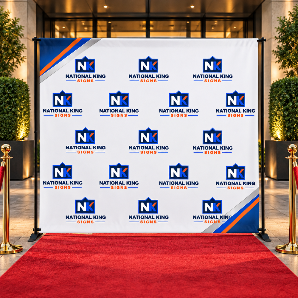Print Solution Plus square cover 1000 x 1000: Step and Repeat Backdrop — batch 08