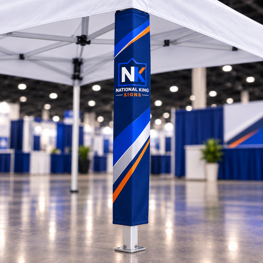 Print Solution Plus square cover 1000 x 1000: Custom Tent Leg Cover — batch 08