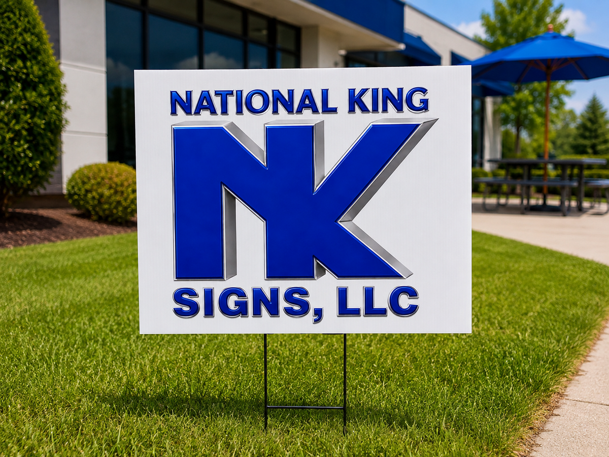 Print Solution Plus AI branded hero 2026-09-06: Yard Sign and H-Stake