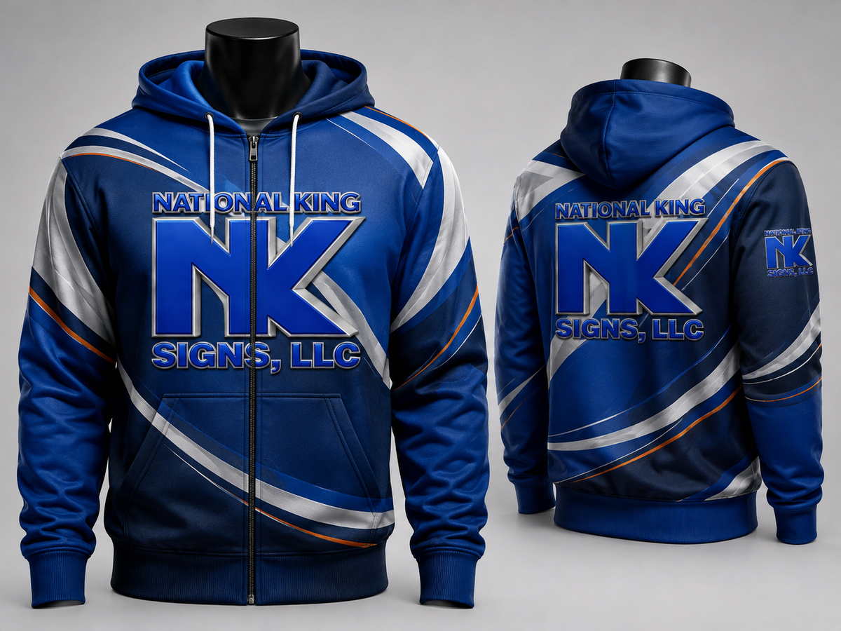 Print Solution Plus AI branded hero 2026-09-06: Full Zipper Hoodie (Full Dye Sublimation) #500025
