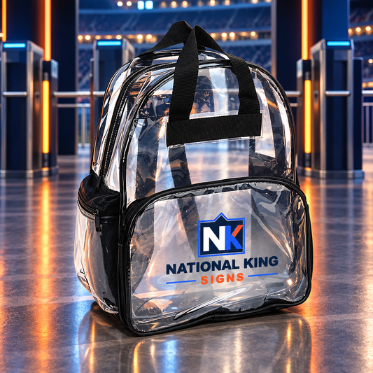 Print Solution Plus square cover 1000 x 1000: Double Handle Clear Backpack — batch 04