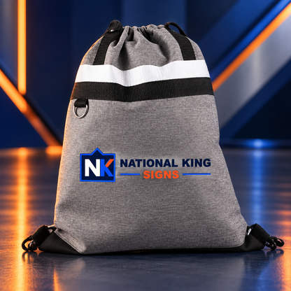 Print Solution Plus square cover 1000 x 1000: reGen RPET Polyester Drawstring Bag — batch 04