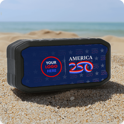 WaterBox Waterproof Wireless Speaker, customizable by Print Solution Plus