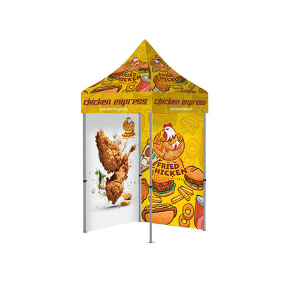 Premium Aluminum 5' Tent Kit (Full-Bleed Dye Sublimation) 17" Valance – view 3