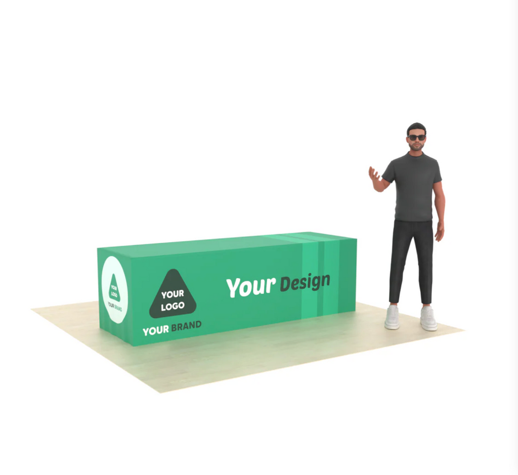 Premium Fitted Table Cover (Full-Color Dye Sublimation, Full Bleed)