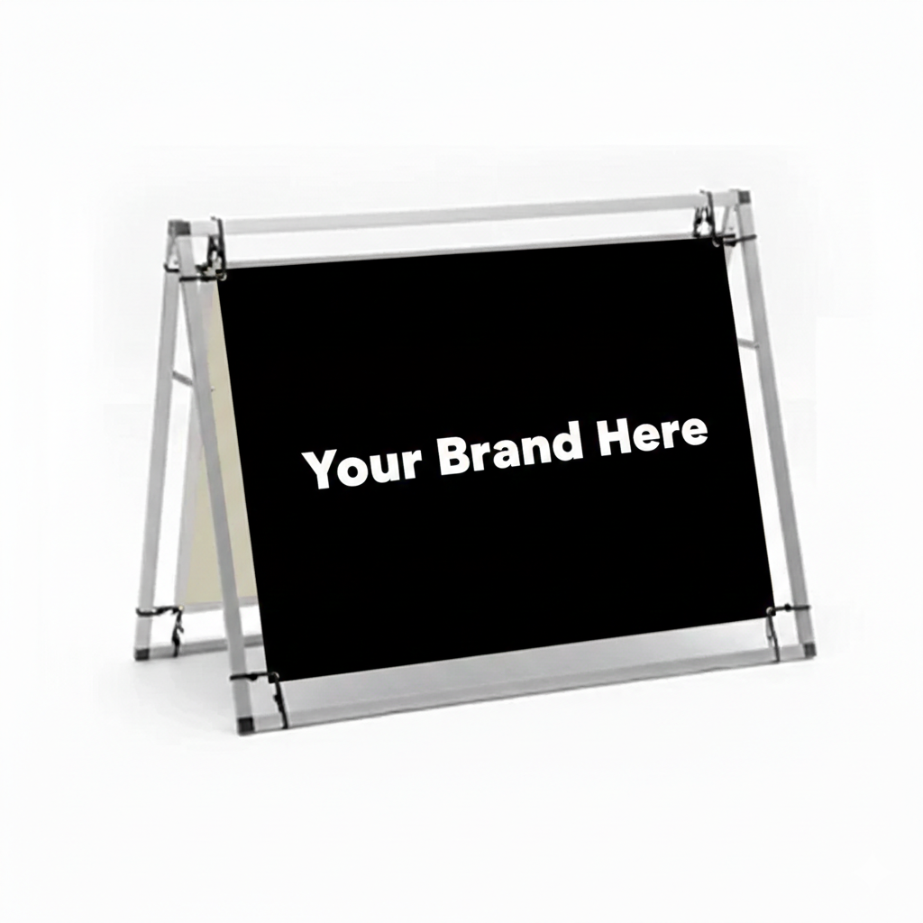A-Frame Banner Display