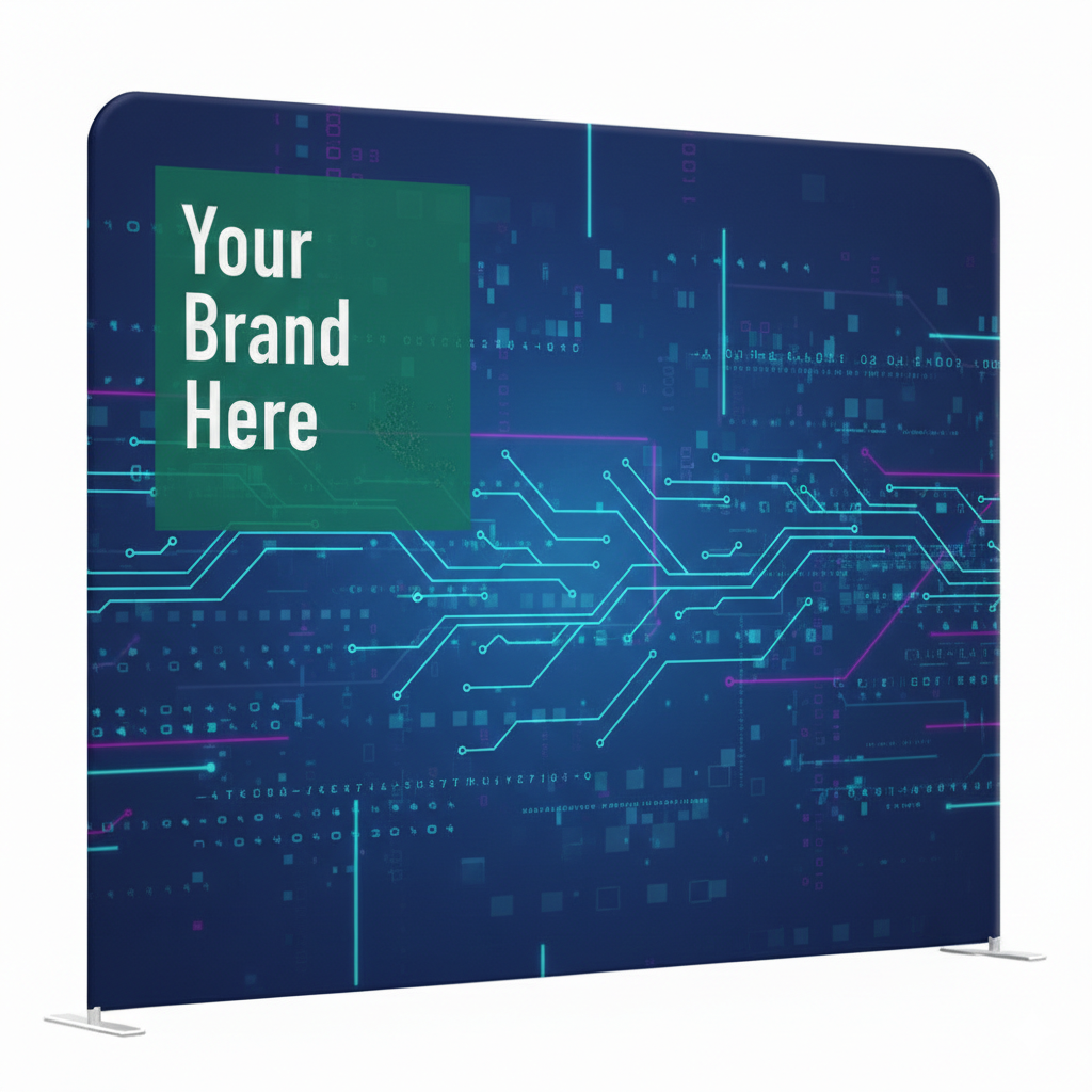 10' Tube Straight Fabric Display