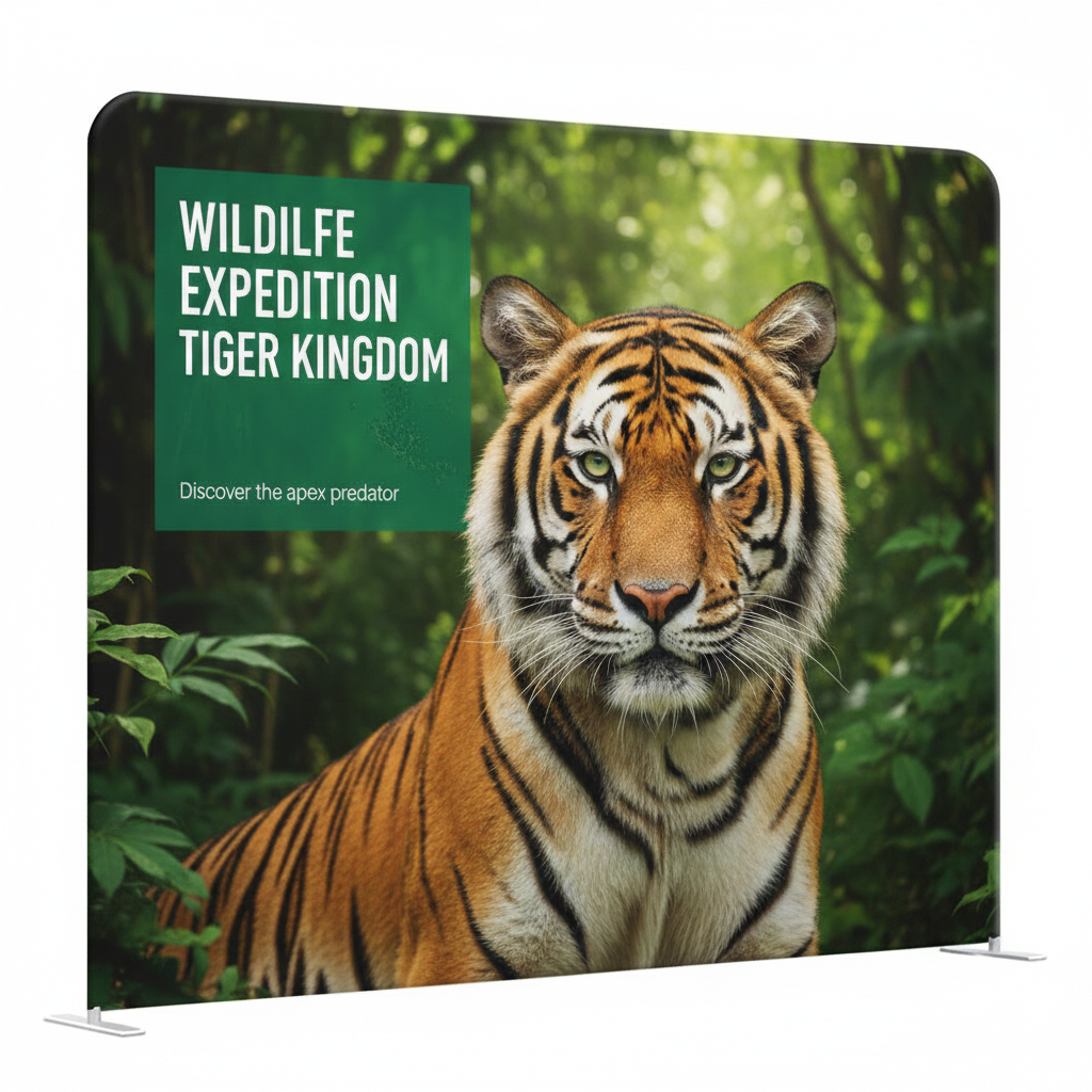 10' Tube Straight Fabric Display