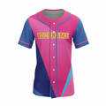 120GSM Milk Silk Custom Button Down Baseball Jersey (Full Dye Sublimation) #500044