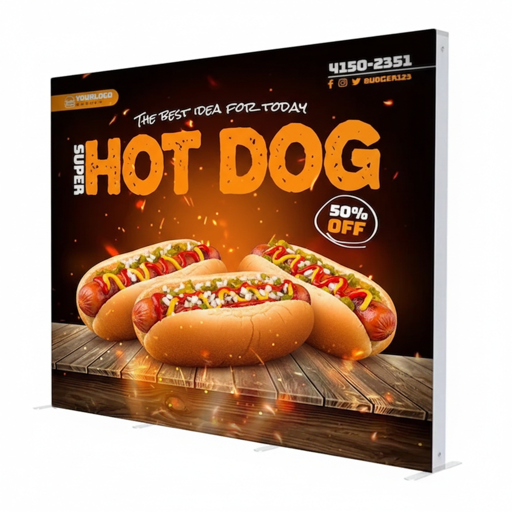 10ft SEG Backlit Fabric Display