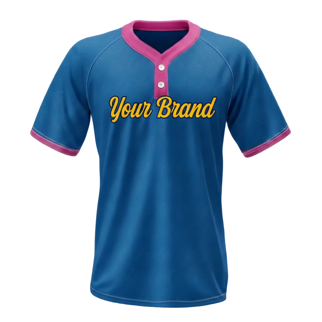 Custom 2 Button Baseball Jersey (Full Dye Sublimation) #50059