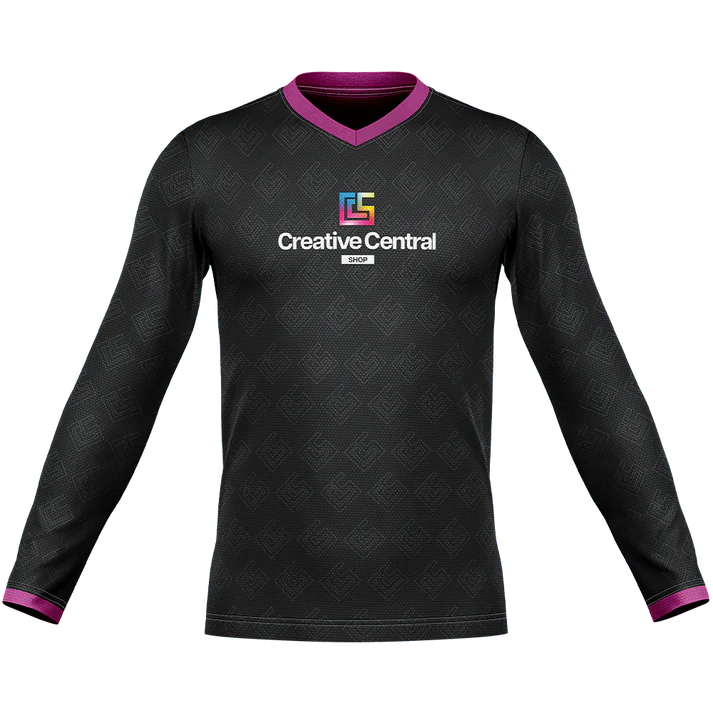 Long Sleeve Jersey V- neck (Full Dye Sublimation)#500004