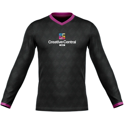 Long Sleeve Jersey V- neck (Full Dye Sublimation)#500004