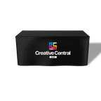 Premium Fitted Table Cover (Full-Color Dye Sublimation, Full Bleed)