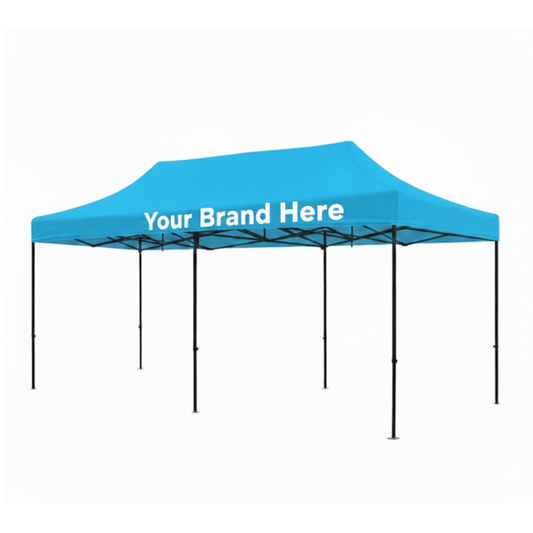 Premium Aluminum(Black ) 20' Event Tent Kit (Full-Bleed Dye Sublimation)
