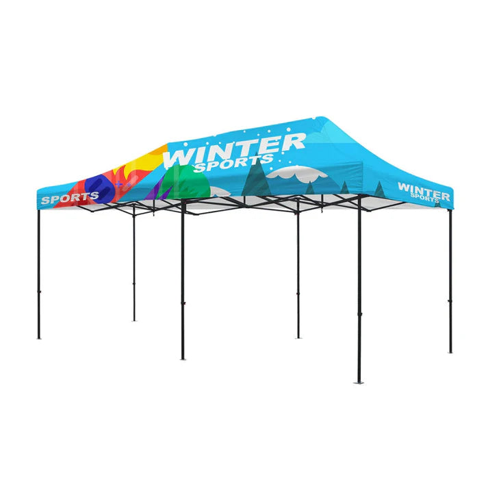 Premium Aluminum(Black ) 20' Event Tent Kit (Full-Bleed Dye Sublimation)