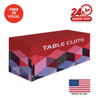 Premium Fitted Table Cover (Full-Color Dye Sublimation, Full Bleed)