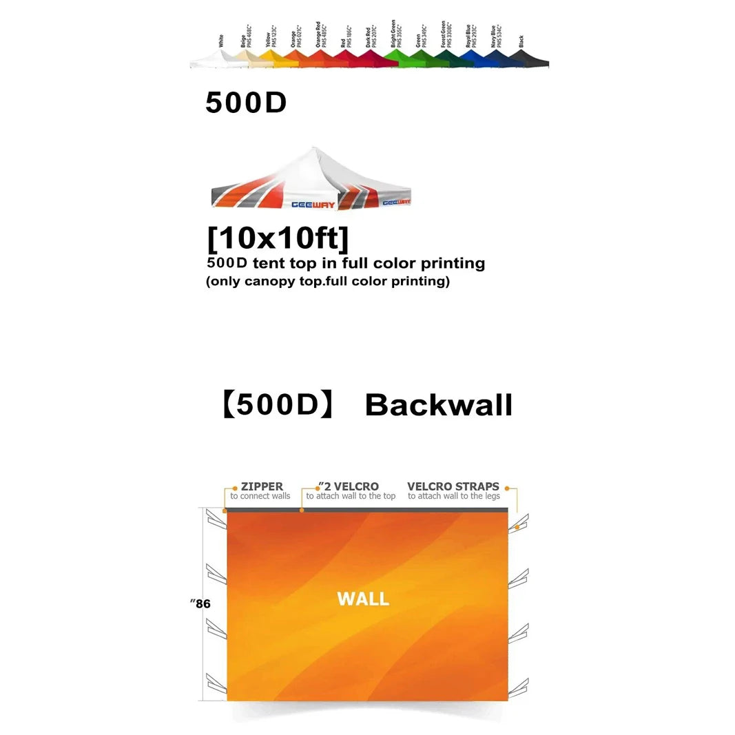 Easy up  Custom Trade Show Roof 10X10ft Gazebo Marquee Outdoor Big Event Retractable Cheap Pop up Canopy Tent 3x3m with Logo