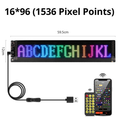 Programmable RGB LED Pixel Sign