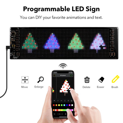 Programmable RGB LED Pixel Sign