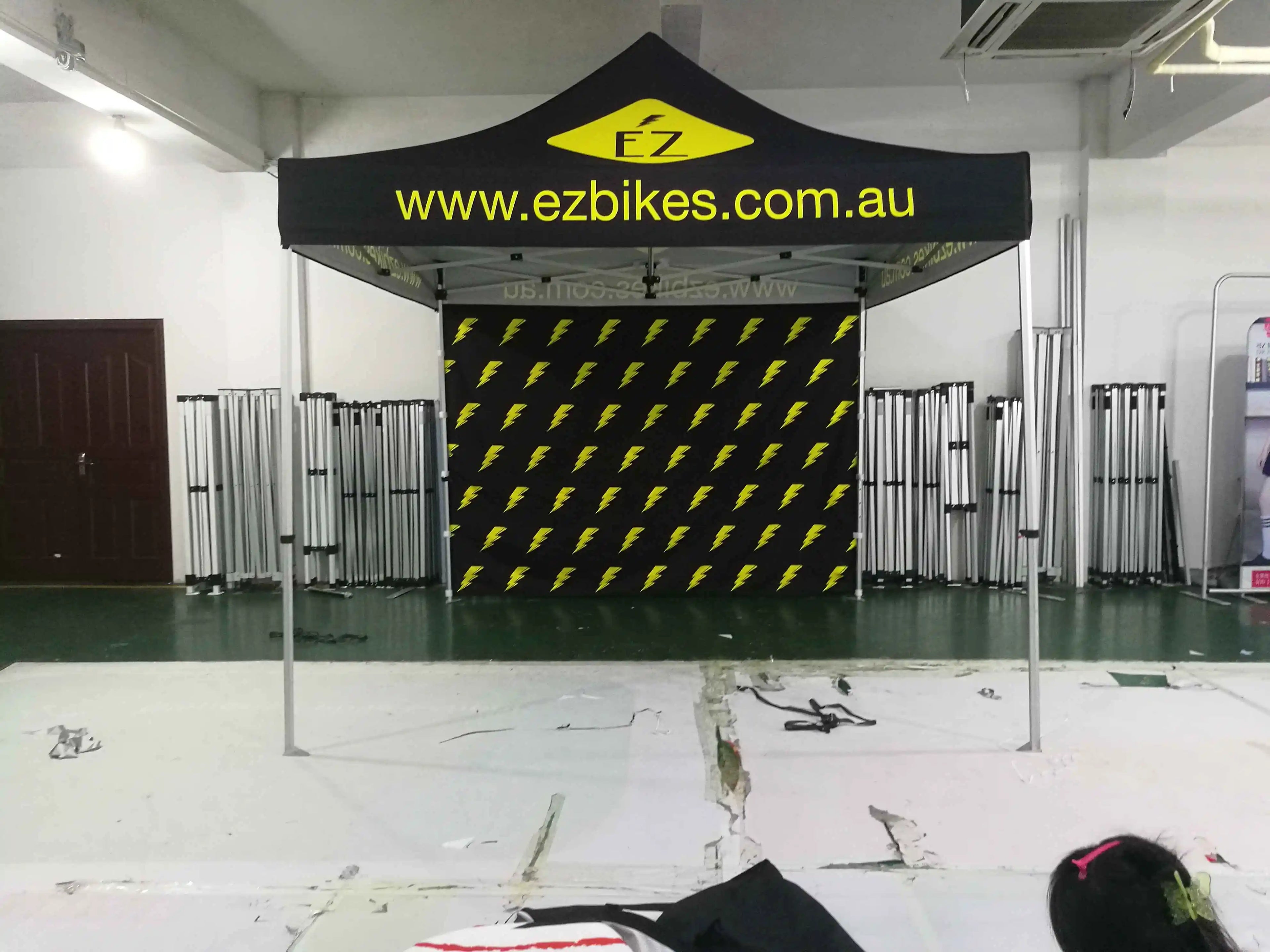Easy up  Custom Trade Show Roof 10X10ft Gazebo Marquee Outdoor Big Event Retractable Cheap Pop up Canopy Tent 3x3m with Logo