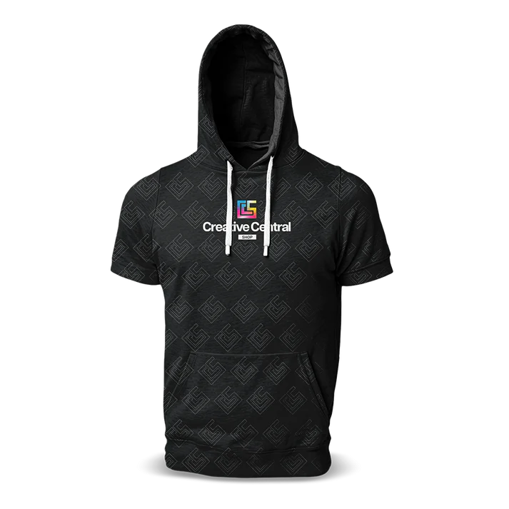 Short Sleeve Hoodie T-shirst (Full Dye Sublimation) #500038