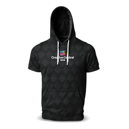 Short Sleeve Hoodie T-shirst (Full Dye Sublimation) #500038