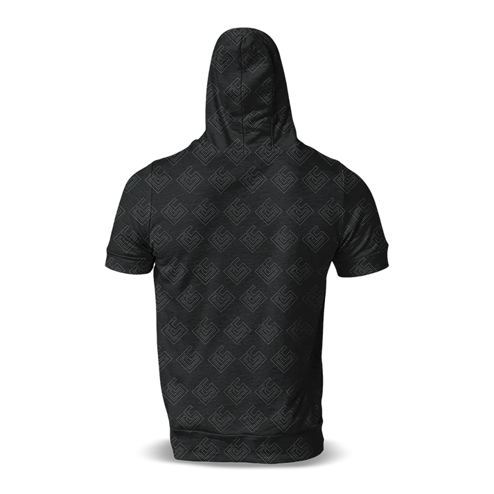 Short Sleeve Hoodie T-shirst (Full Dye Sublimation) #500038