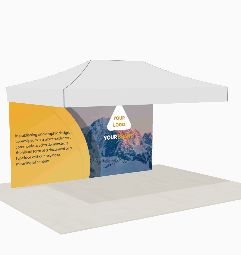 15' Canopy Tent Wall(Dye Sublimated)